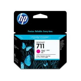 Tinta HP DesignJet 711 Magenta 29ml Pack 3 (CZ135A)