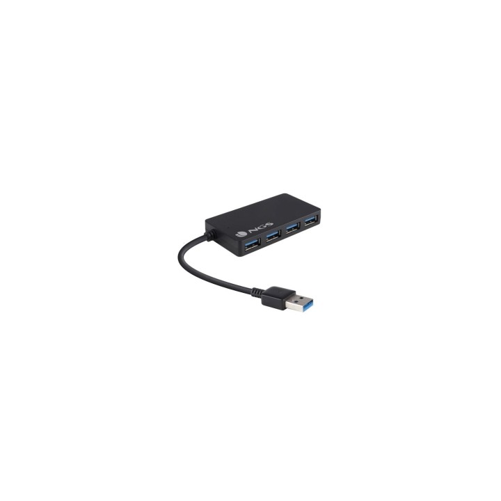 HUB NGS 4 PUERTOS USB 3.0 NO NECESITA FUENTE DE ALIMENTACION EXTERNA TAMAÍ‘O COMPACTO NEGRO IHUB3.0
