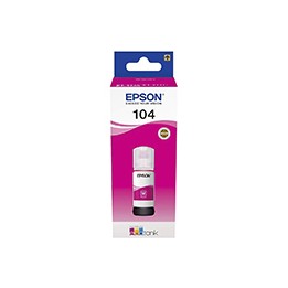 Botella Tinta Epson EcoTank 104 Magenta (C13T00P340)
