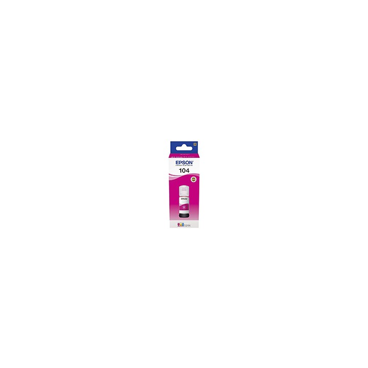 Botella Tinta Epson EcoTank 104 Magenta (C13T00P340)