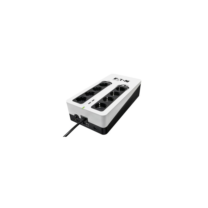 EATON sistema de alimentación ininterrumpida (UPS) En espera (Fuera de lÍ­nea) 700 VA, 420 W, 8 salidas AC Negro, Blanco