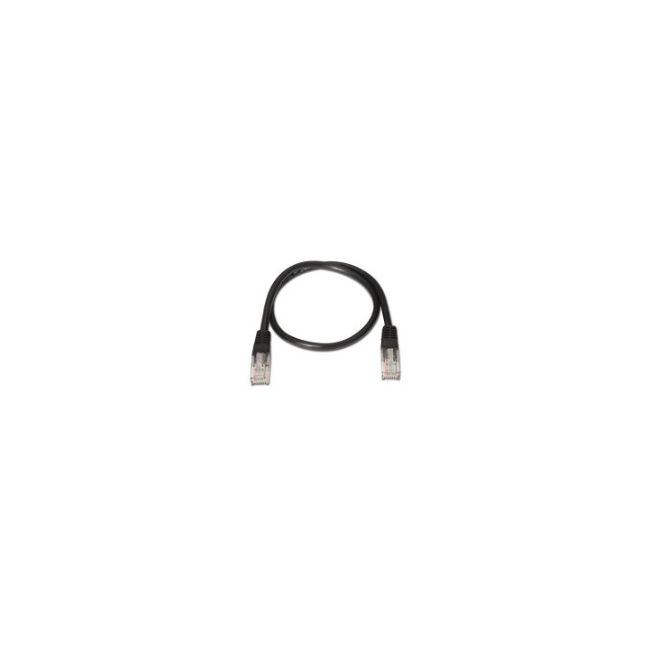 Nanocable RJ45 Cat5e UTP AWG24 1m Negro (10.20.0101-BK)