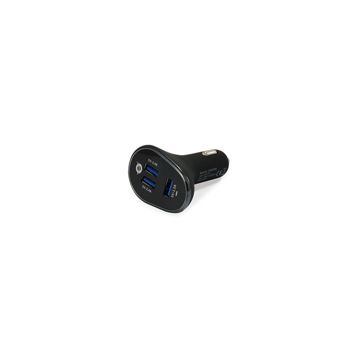 Cargador Coche CONCEPTRONIC 3Usb-A 31.5W(CARDEN06B)