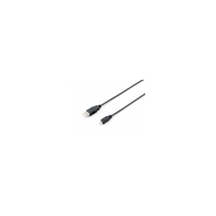 Cable EQUIP USB-A/M a mUSB-B/M 1m Negro (EQ128594)