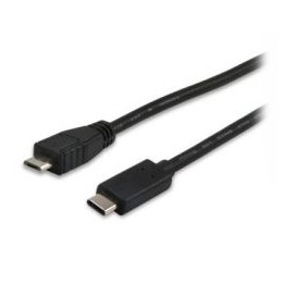 Cable EQUIP USB-C/M a mUSB-B/M 1m Negro (EQ12888407)