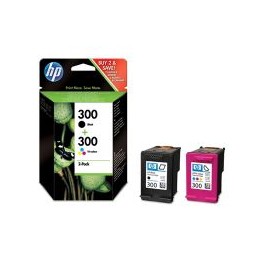 Tinta HP 300 Pack Negro/Tricolor 200/165 pág (CN637EE)