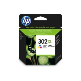 Tinta HP 302XL Tricolor 8ml 300 páginas (F6U67AE)
