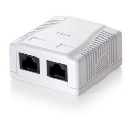 Roseta EQUIP 2xRJ45/H Cat.6 Blanco (EQ235212)