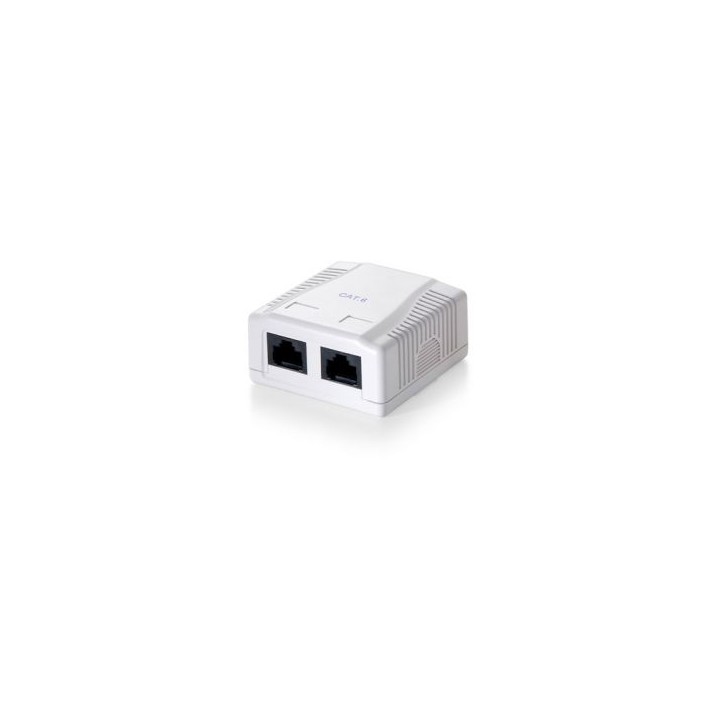 Roseta EQUIP 2xRJ45/H Cat.6 Blanco (EQ235212)