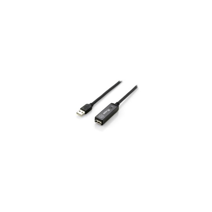 Cable EQUIP USB-A/M a USB-A/H 10m Negro (EQ133310)