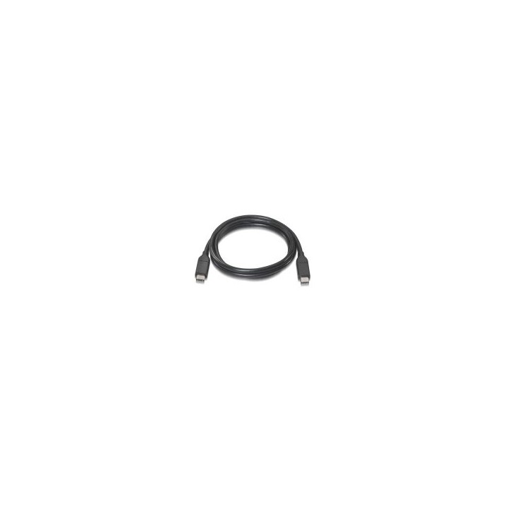 Nanocable USB-C/M a USB C/M 1m Negro (10.01.4101)