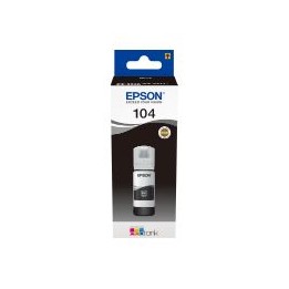 Botella Tinta Epson EcoTank 104 Negro 65ml (C13T00P140)
