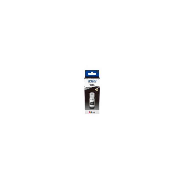 Botella Tinta Epson EcoTank 104 Negro 65ml (C13T00P140)