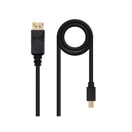 Nanocable MiniDP/M a DP/M 2m Negro (10.15.2402)