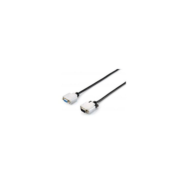 Cable EQUIP VGA/M a VGA/H 5m Negro/Plata (EQ118852)