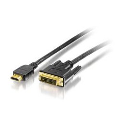 Cable EQUIP HDMI/M a DVI-D/M 2m Negro (EQ119322)