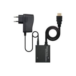 Nanocable HDMI/M a 2xHDMI/H 25cm Negro (10.25.3502)