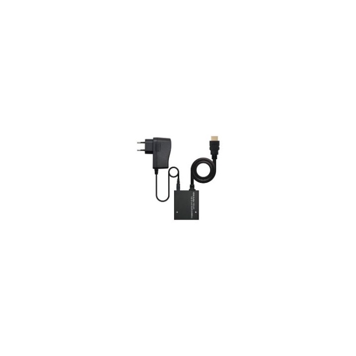 Nanocable HDMI/M a 2xHDMI/H 25cm Negro (10.25.3502)