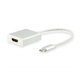 Cable EQUIP USB-C/M a HDMI/H 4K 15cm Blanco (EQ133452)