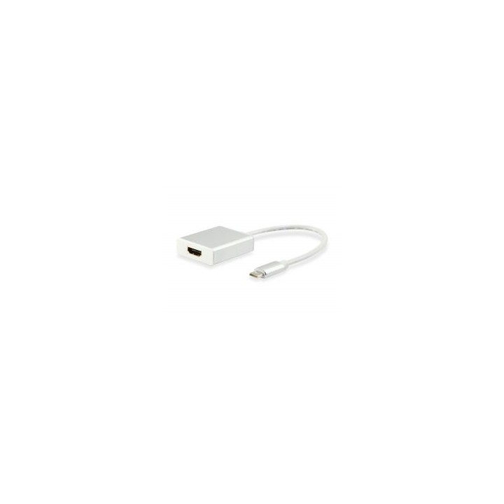 Cable EQUIP USB-C/M a HDMI/H 4K 15cm Blanco (EQ133452)