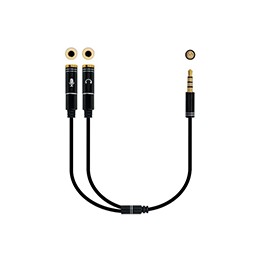 Nanocable Audio 3.5mm/M a 2x3.5mm/H 30cm (10.24.1202)