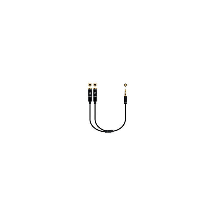 Nanocable Audio 3.5mm/M a 2x3.5mm/H 30cm (10.24.1202)