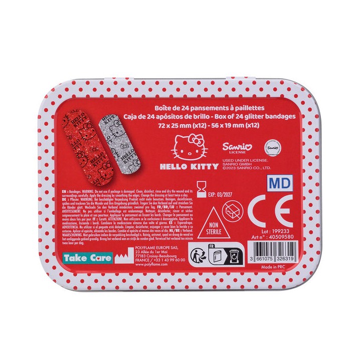 Caja Metal Tiritas Hello Kitty