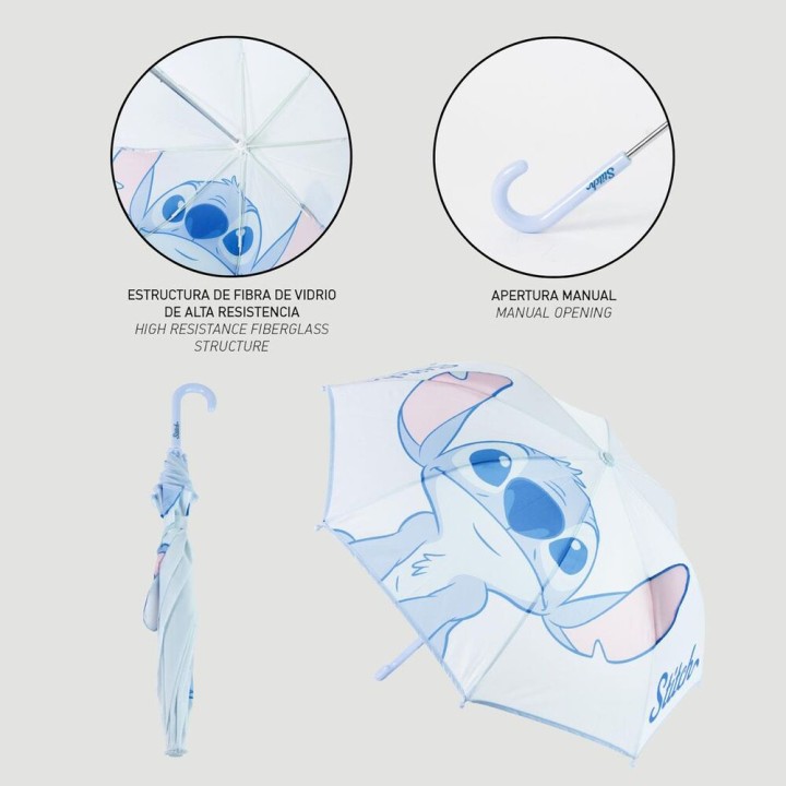 Paraguas manual Stitch Disney