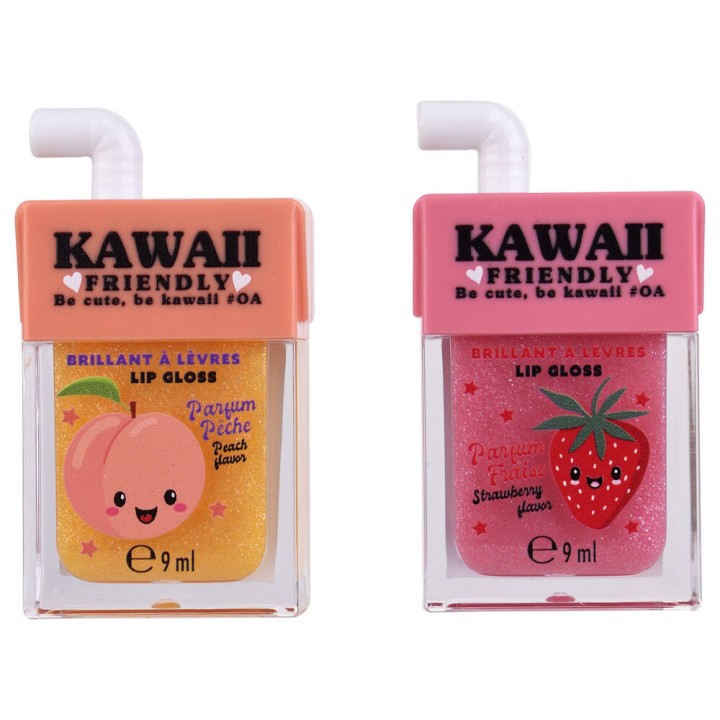 Balsamo labial + brillo Kawaii surtido