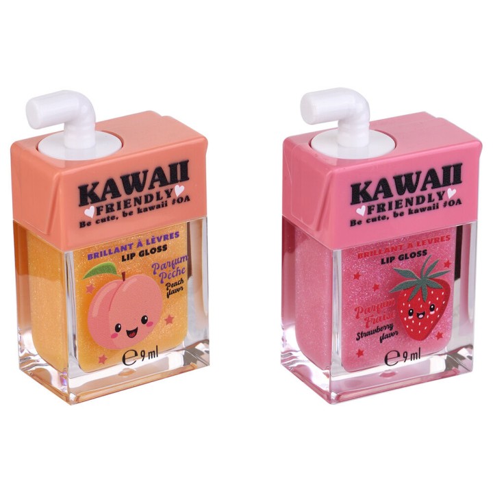 Balsamo labial + brillo Kawaii surtido