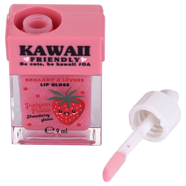 Balsamo labial + brillo Kawaii surtido