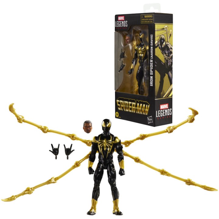 Figura Iron Spider Aroon Davis Spiderman Marvel 15cm