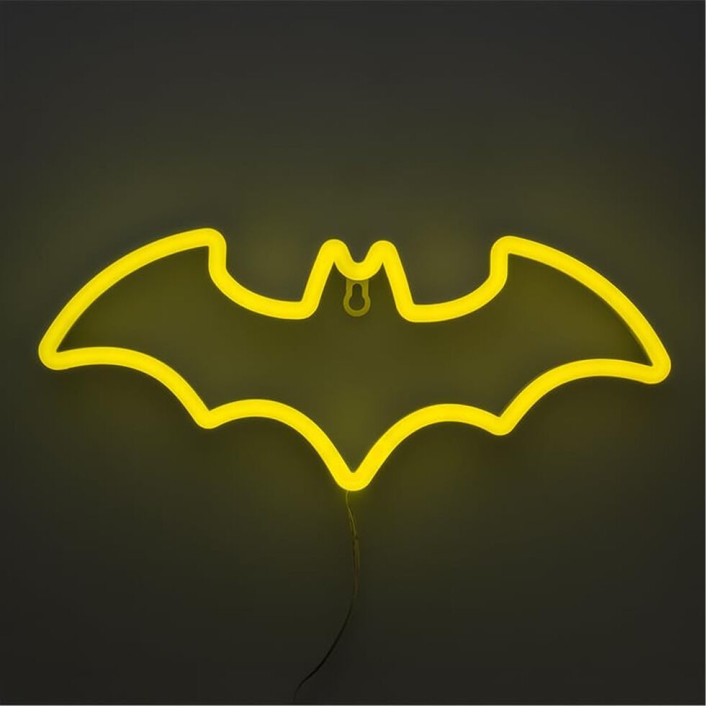 Luz LED neon pared Batman