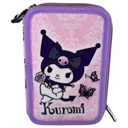 Plumier Purple Kuromi Hello Kitty triple