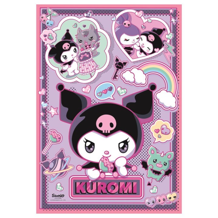 Puzzle Kuromi Hello Kitty 1000pzs