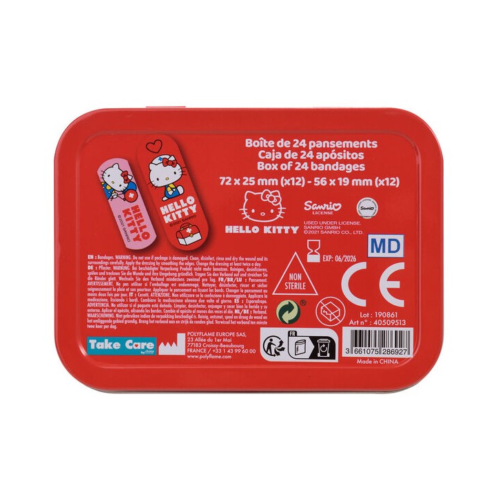 Caja Metal Tiritas Hello Kitty