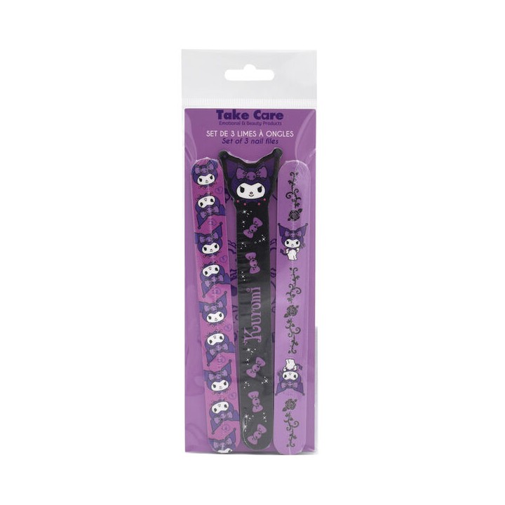 Set 3 Limas de Uñas Kuromi Hello Kitty