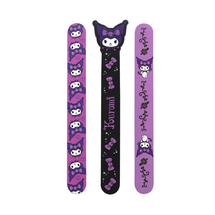 Set 3 Limas de Uñas Kuromi Hello Kitty
