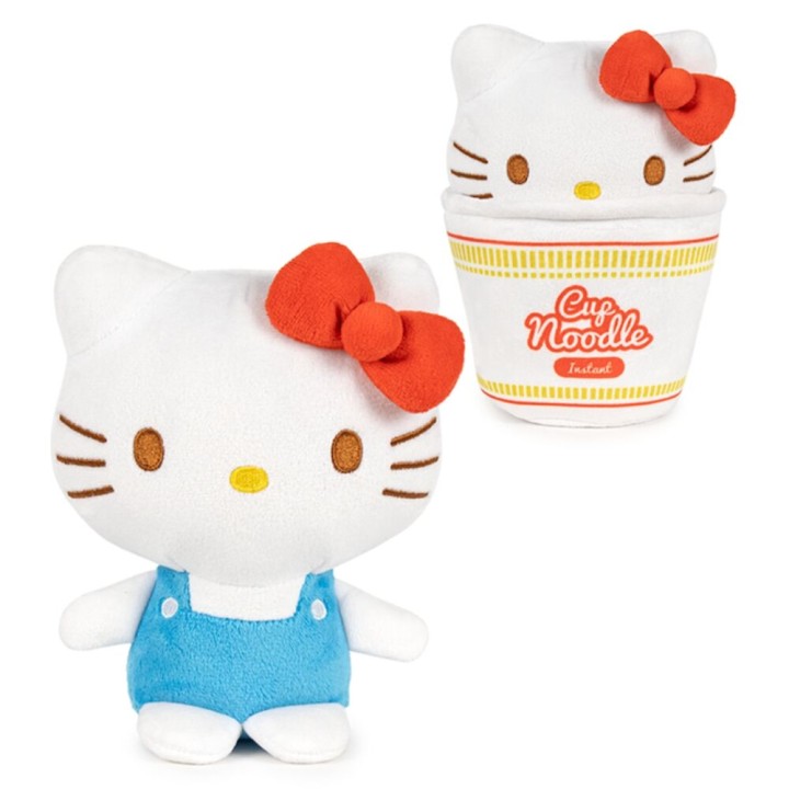 Peluche Cup Noodles Hello Kitty & Friends 16cm surtido