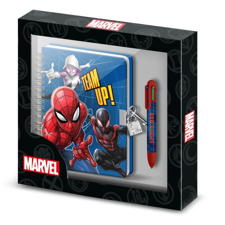 Diario + Boligrafo Spiderrman Marvel