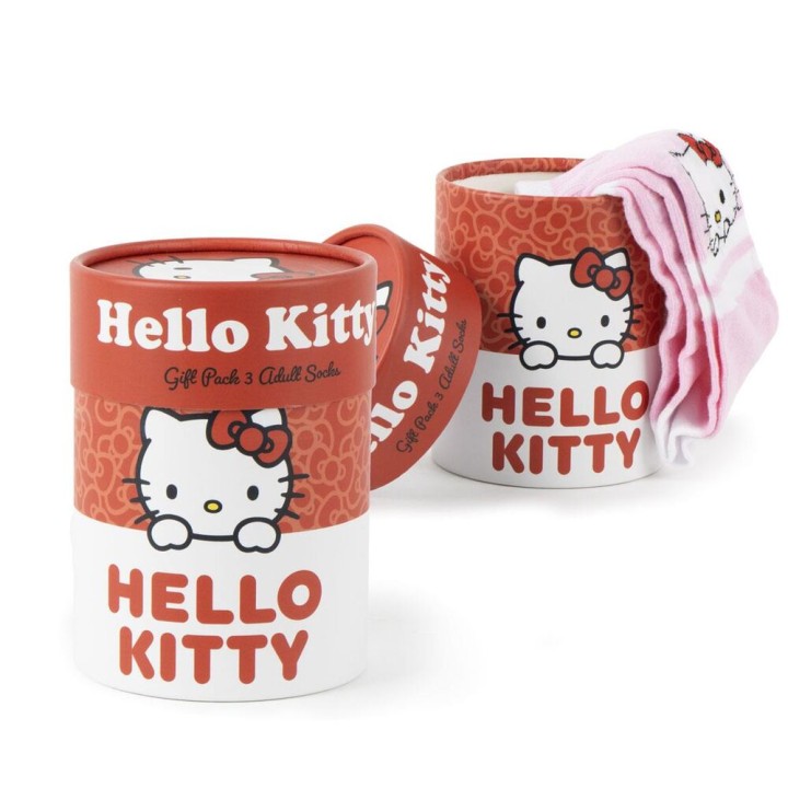 Set 3 calcetines Hello Kitty adulto