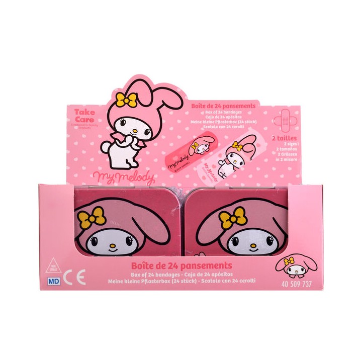 Caja Metal Tiritas My Melody Hello Kitty