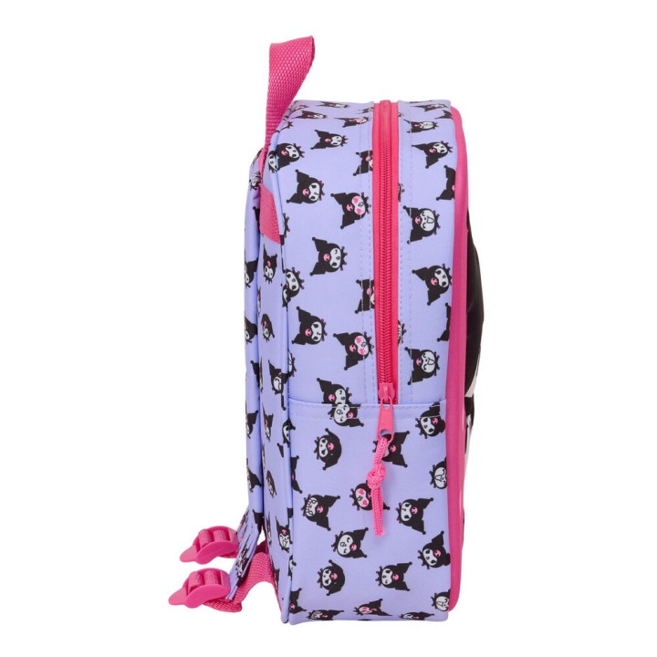 Mochila 3D Kuromi Hello Kitty 27cm
