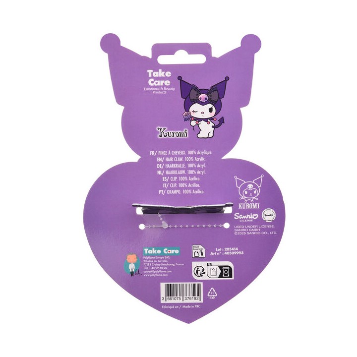 Pinza Pelo Premium Kuromi Hello Kitty