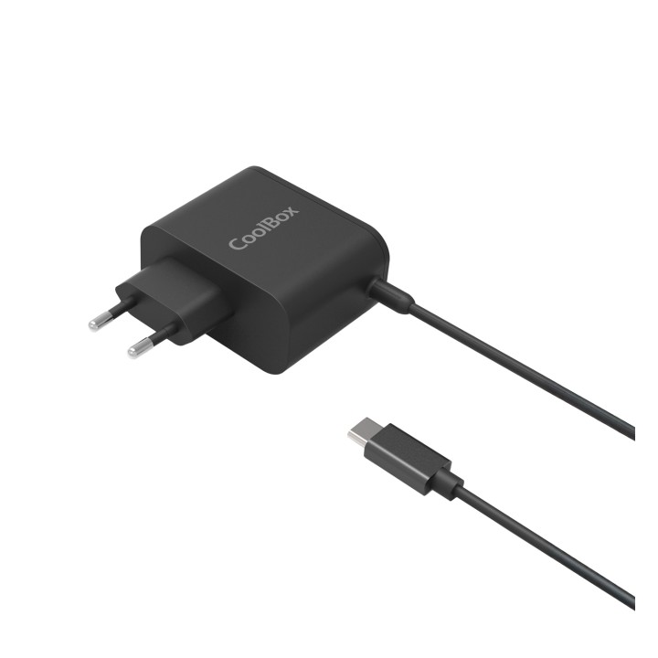 CoolBox COO-NB65-UC2 cargador de dispositivo móvil Portátil, Smartphone, Tableta Negro Corriente alterna Carga rápida Interior
