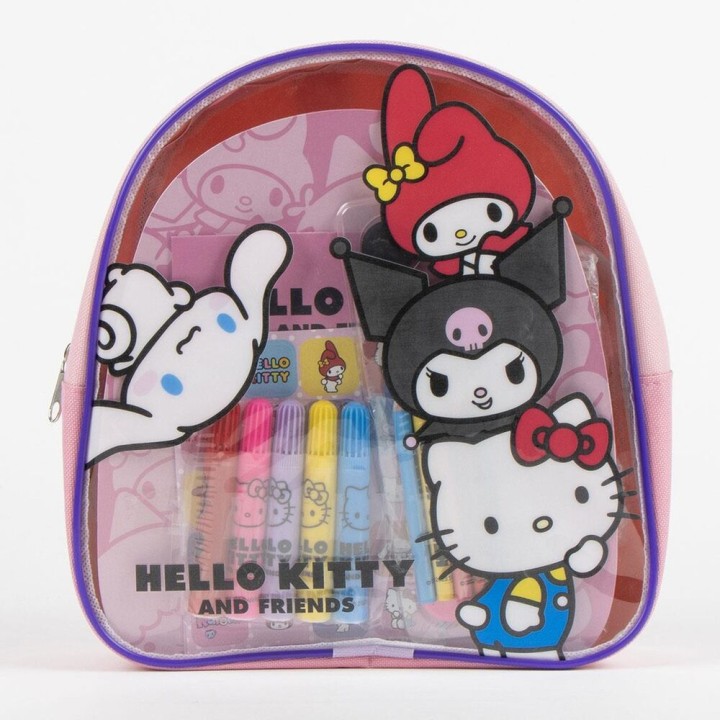 Set papeleria mochila Hello Kitty and Friends