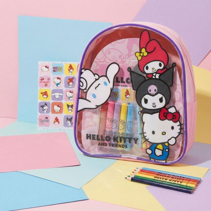 Set papeleria mochila Hello Kitty and Friends