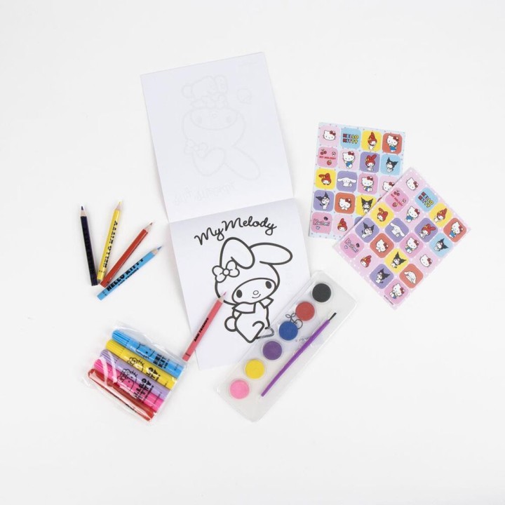Set papeleria mochila Hello Kitty and Friends