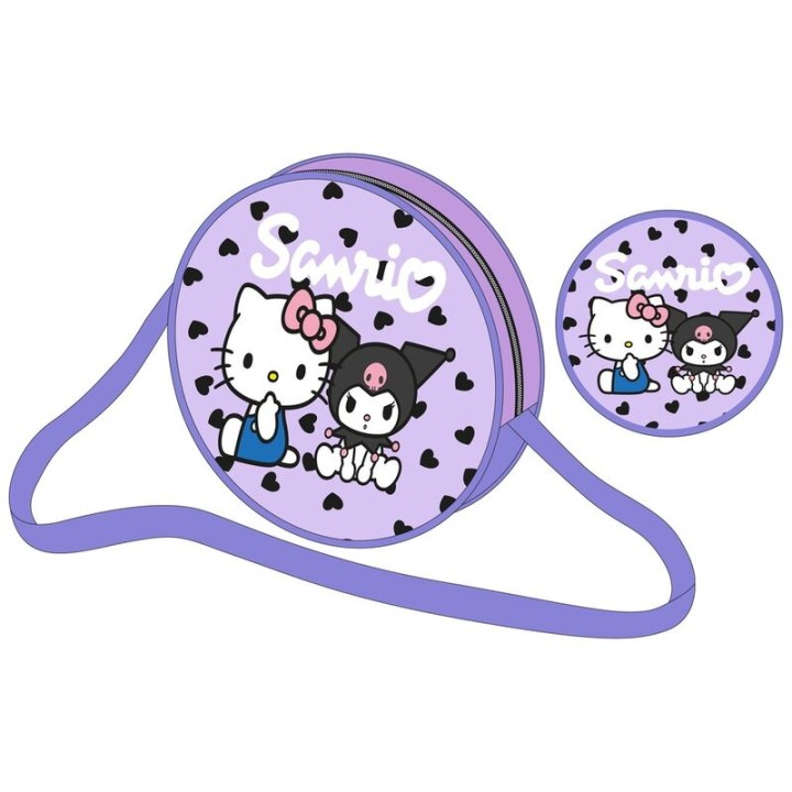 Bolso bandolera Kuromi & Hello Kitty