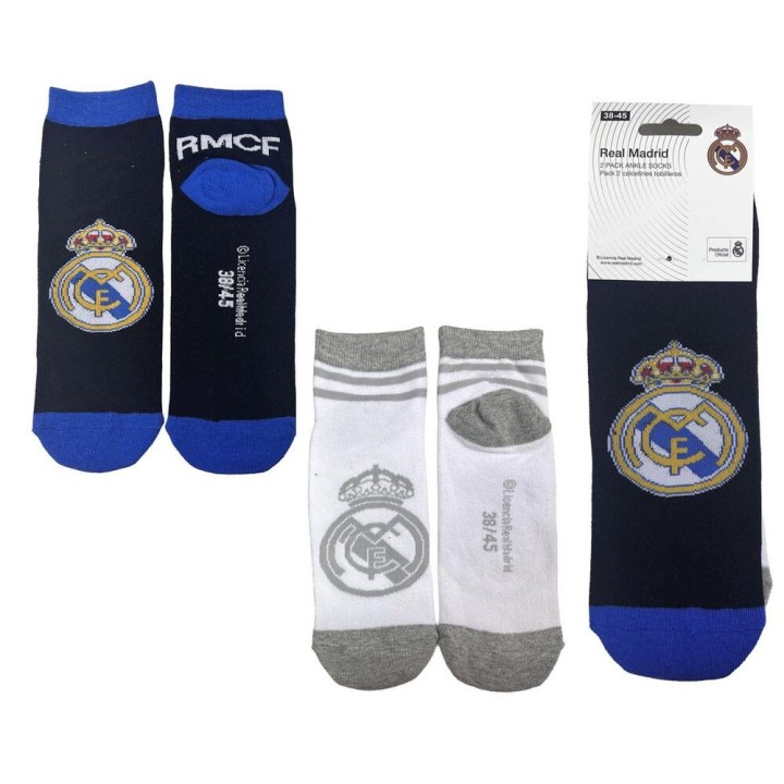 Set 2 pares calcetines Real Madrid adulto